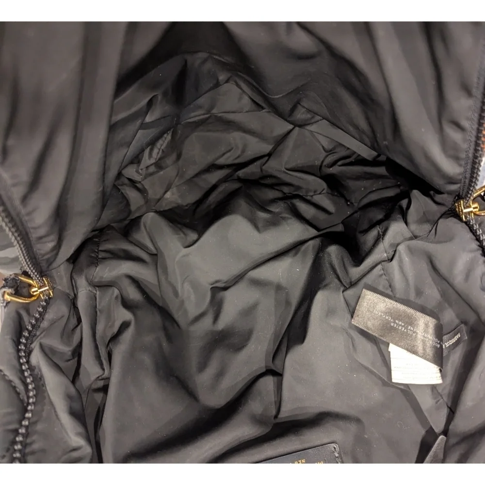 Marc Jacobs Black Quilted Nylon Backpack